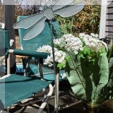 L25. Dragonfly garden ornament.